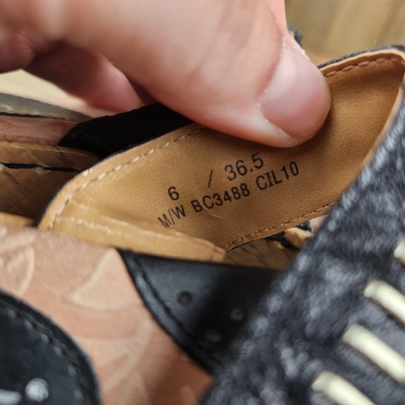 BOC Born Concept Womens size 6 Cork Wedge Heel Slide Sandals - Picture 9 of 10